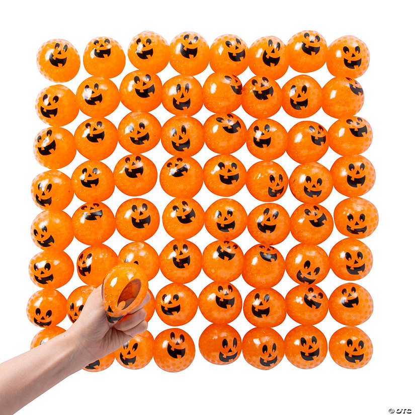 Bulk Squishy Gel Beads Pumpkin Balls Image