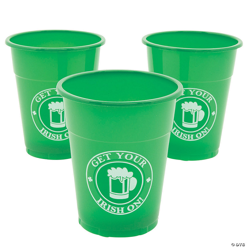 Bulk St. Patrick's Day Get Your Irish On Plastic Cups - 300 Pc. Image
