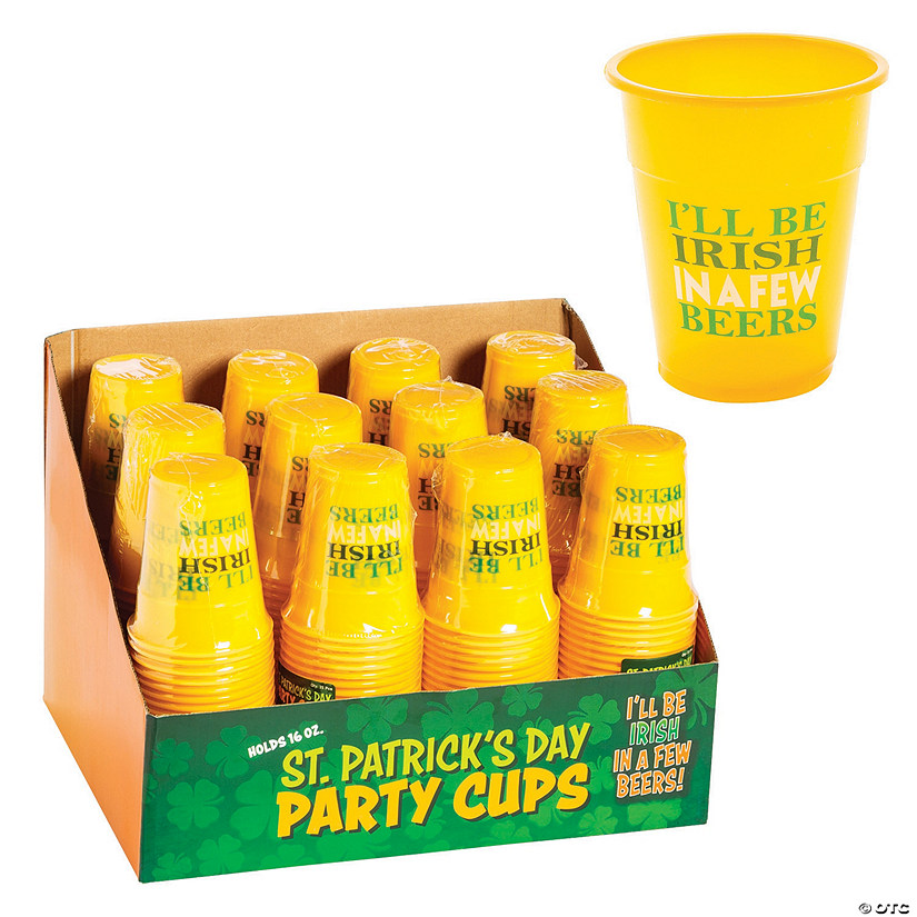 Bulk St. Patrick's Day I&#8217;ll Be Irish In A Few Plastic Cups - 300 Pc. Image