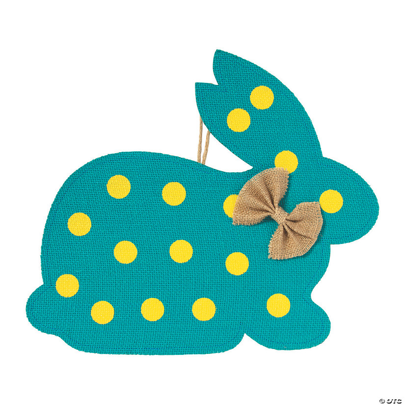 Burlap Easter Bunny Door Hanger Image