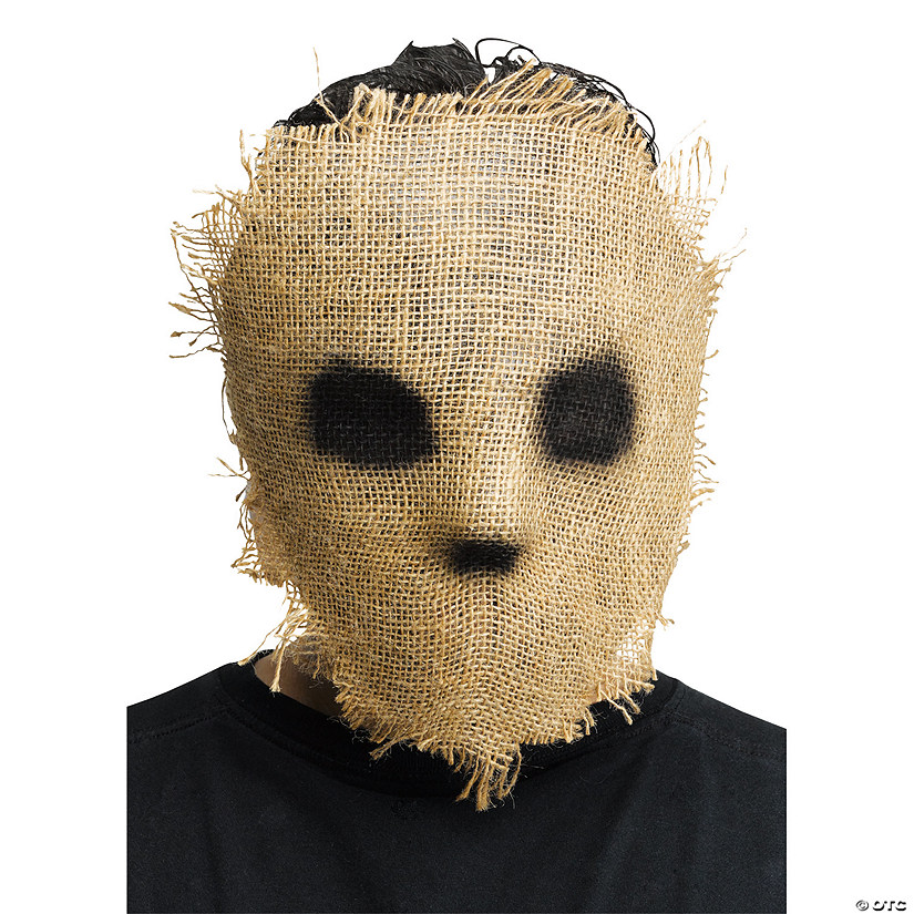 Burlap Horror Hockey Mask Image