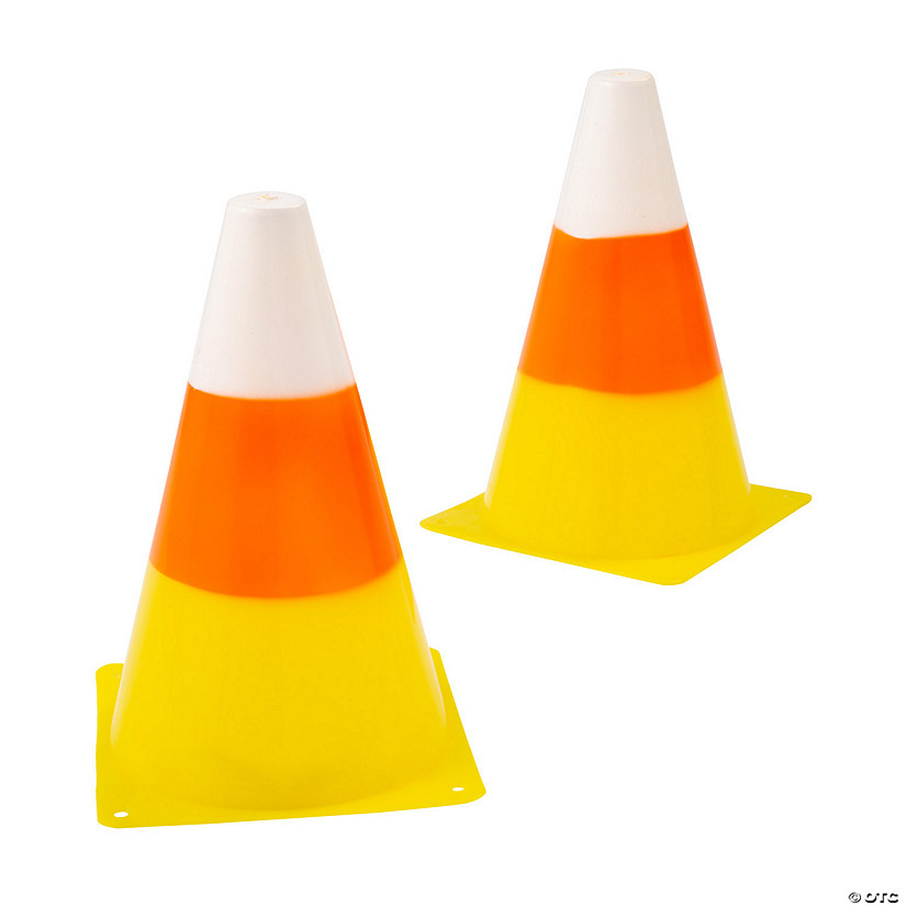 Candy Corn Traffic Cones - 12 Pc. Image