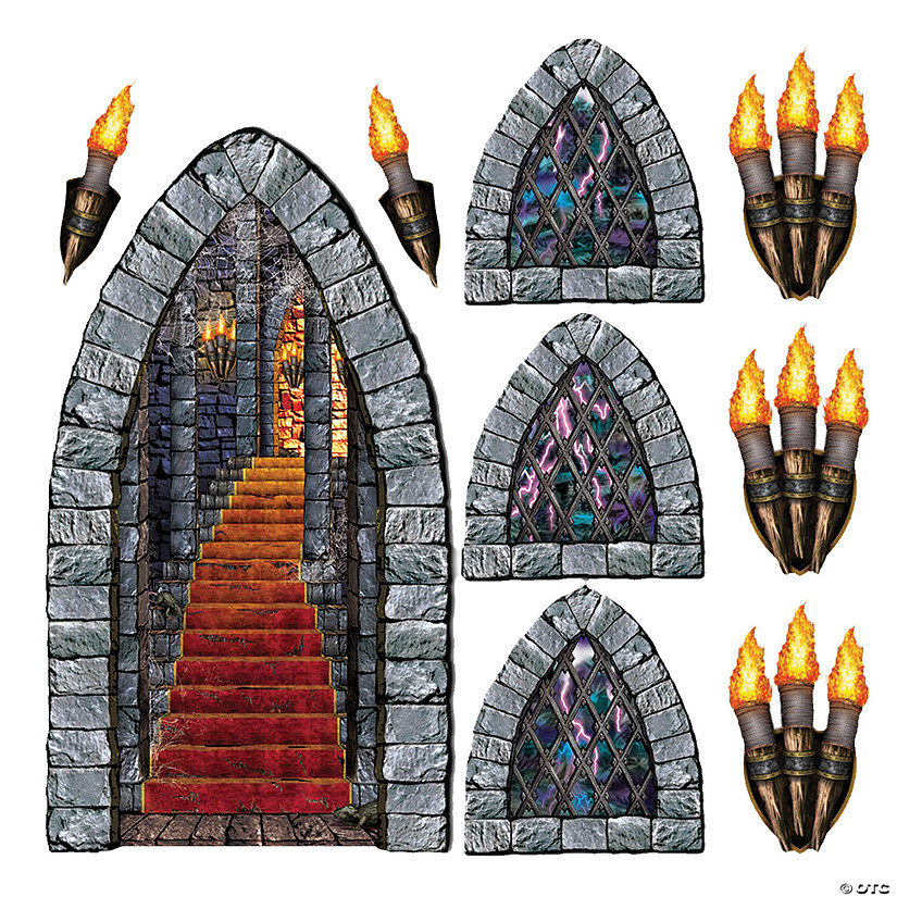 Castle Stairway Plastic Wall Accents Image