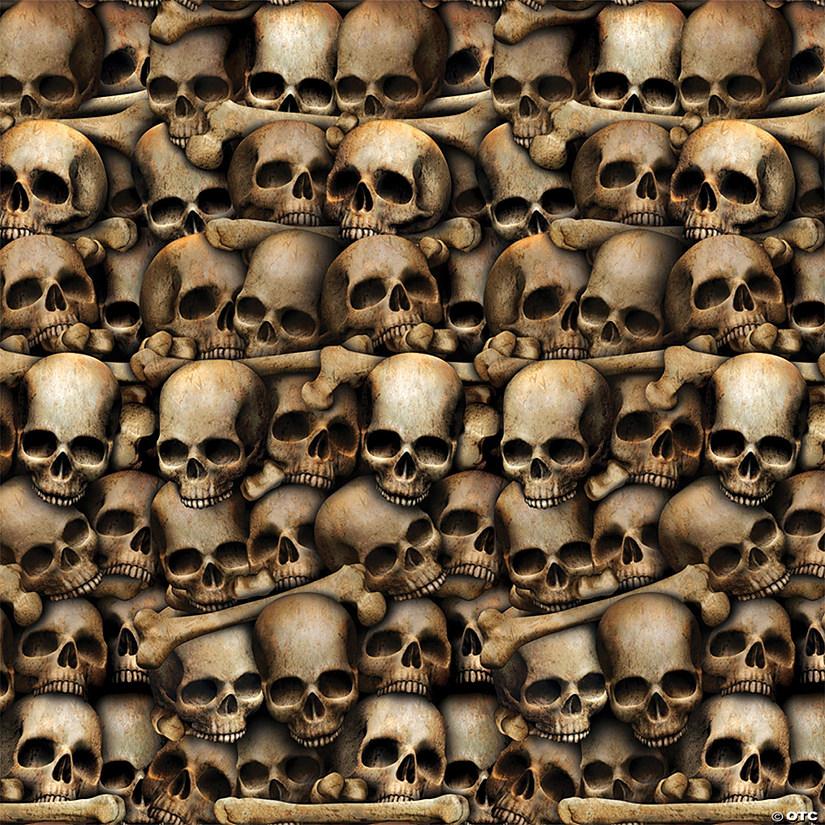 Catacombs Skull Plastic Backdrop Image