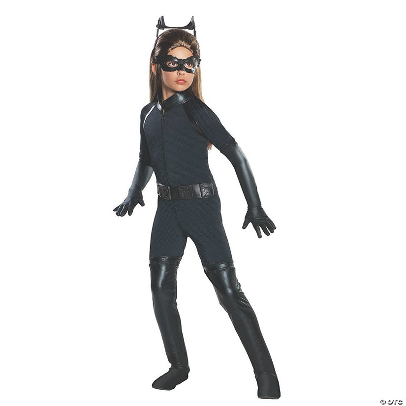 Catwoman Dark Knight Girls' Halloween Costume Image