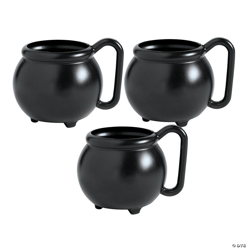 Cauldron Plastic Mugs - 12 Ct. Image