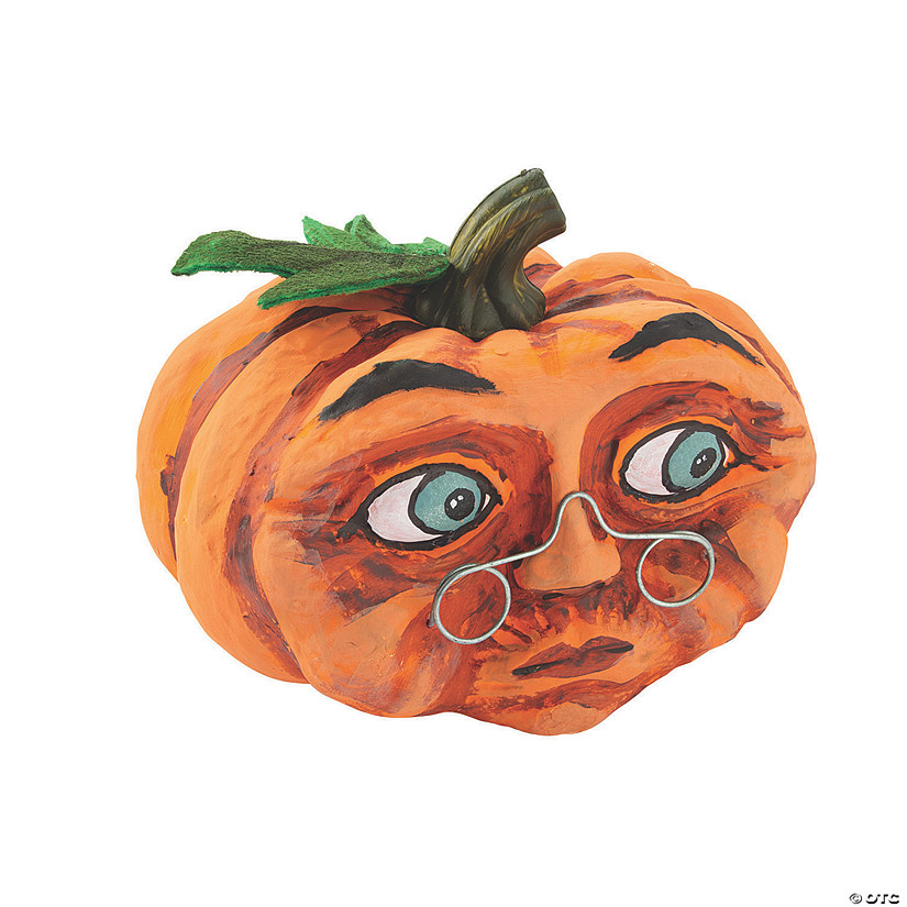 Character Pumpkin with Glasses Halloween Decoration Image