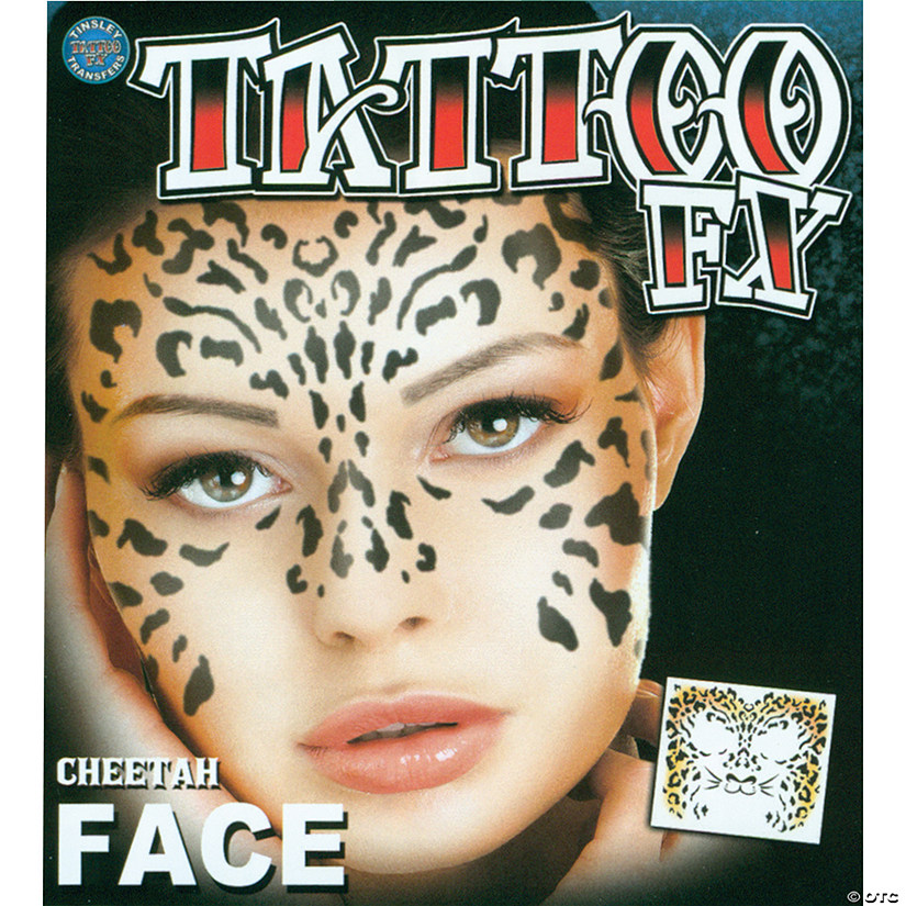 Cheetah Face Tattoo Image