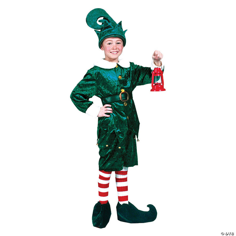 Child&amp;#8217;s Holly Jolly Elf Costume - Small Image