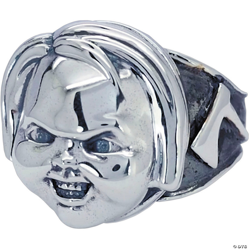 Child&#8217;s Play&#8482; Chucky Face Sterling Silver Ring - Size 12 Image