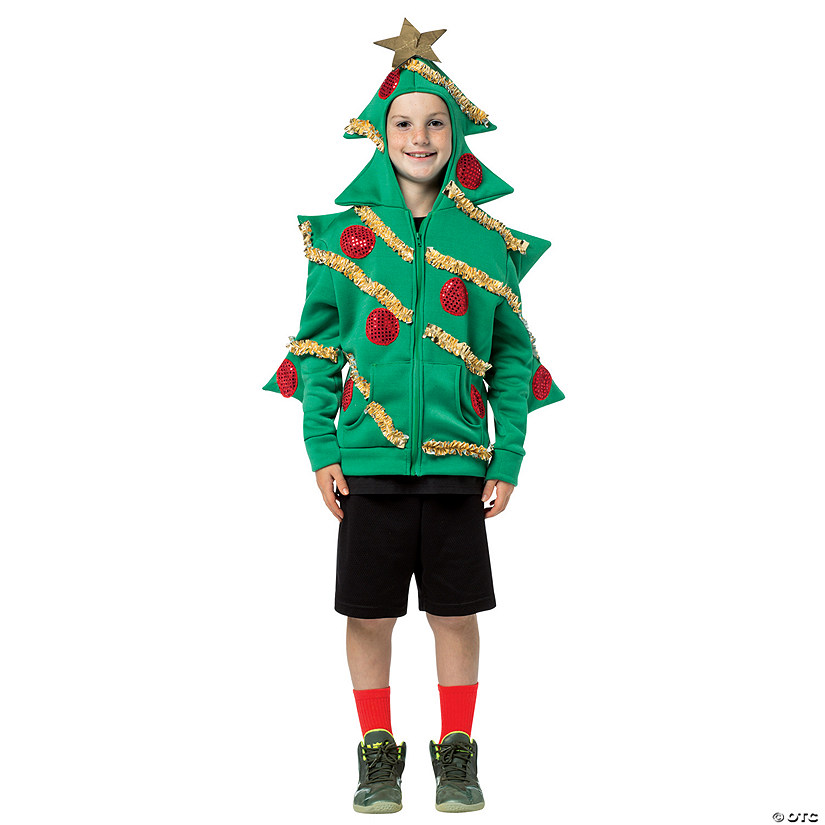 Child's Christmas Tree Hoodie Image