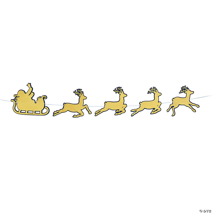 Christmas Night Reindeer Garland Image