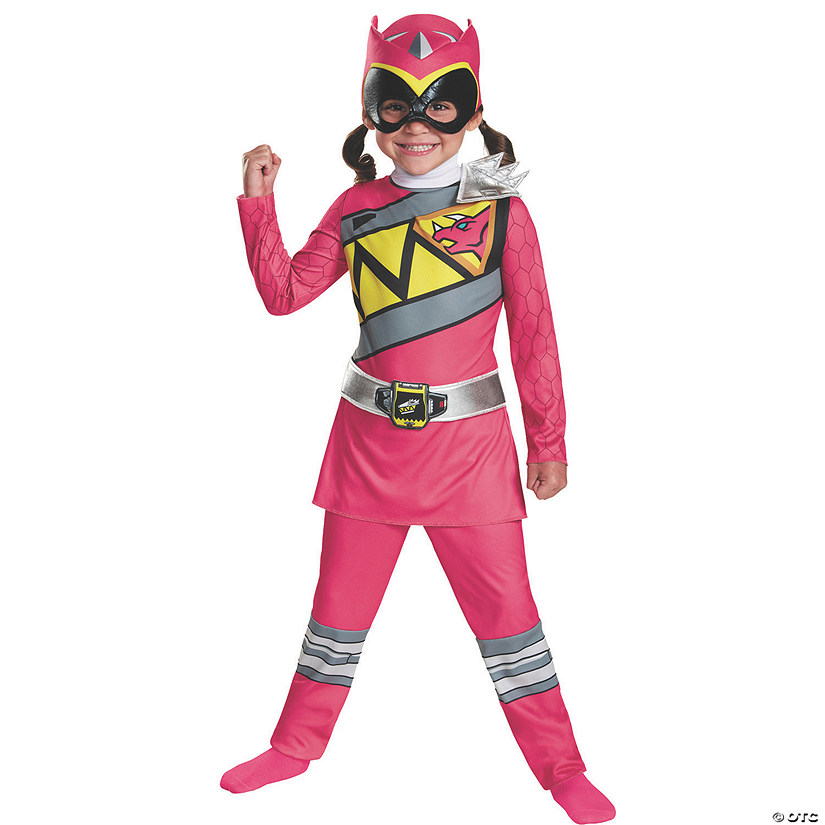 Classic Pink Ranger Dino Girls Halloween Costume Image