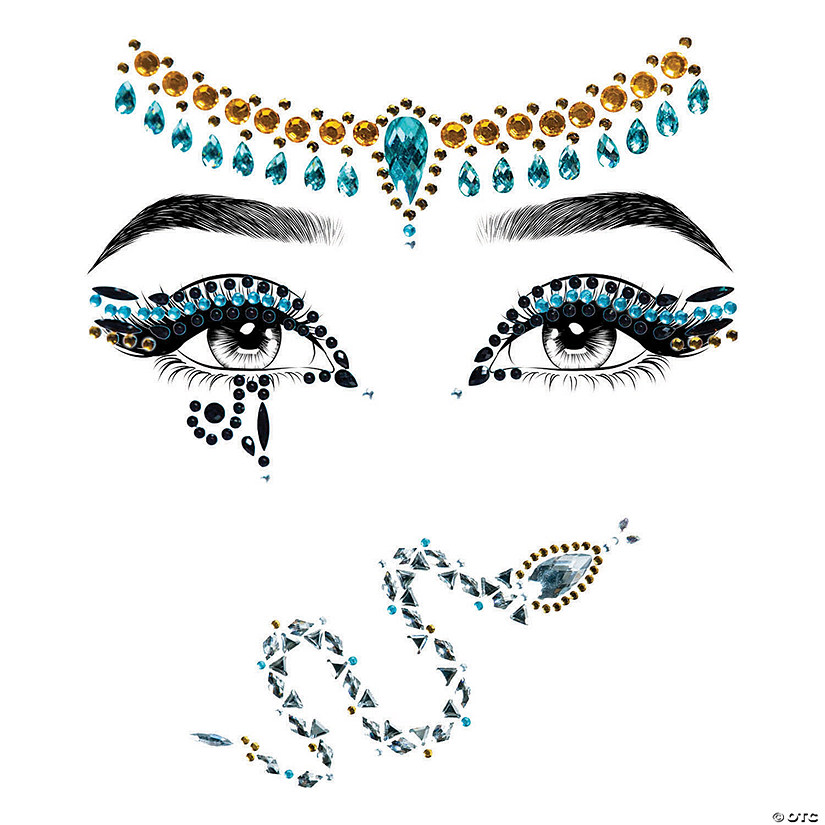 Cleopatra Jeweled Face Sticker Image