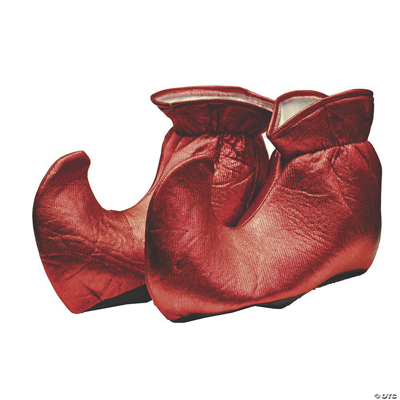 Cloth Red Elf Shoes | Halloween Express