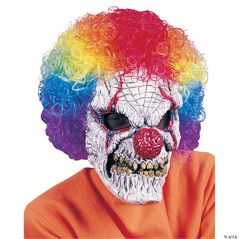 Clown Mask With Wig Image