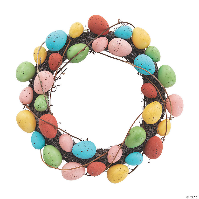 Colorful Easter Egg Wreath Image