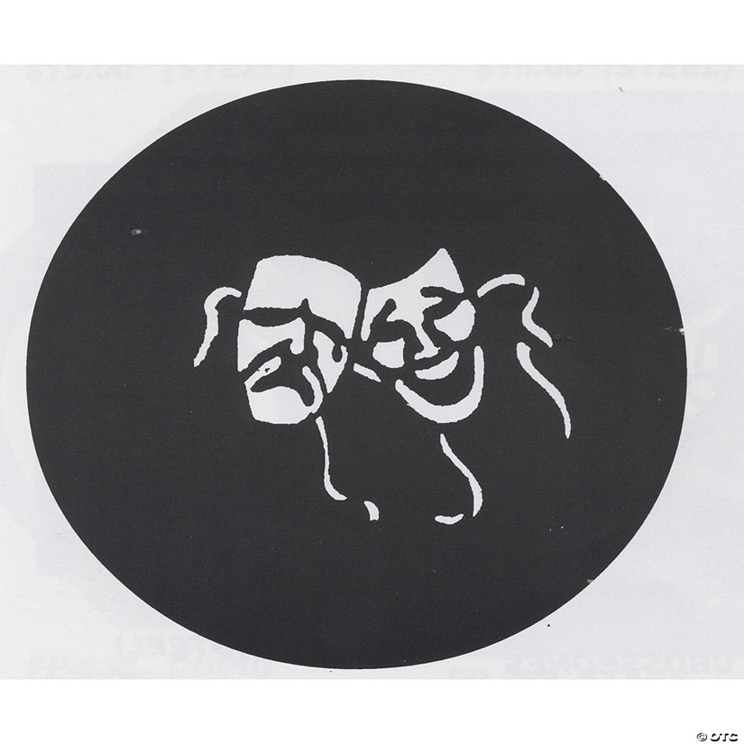Comedy/Tragedy: Steel Stencil Image