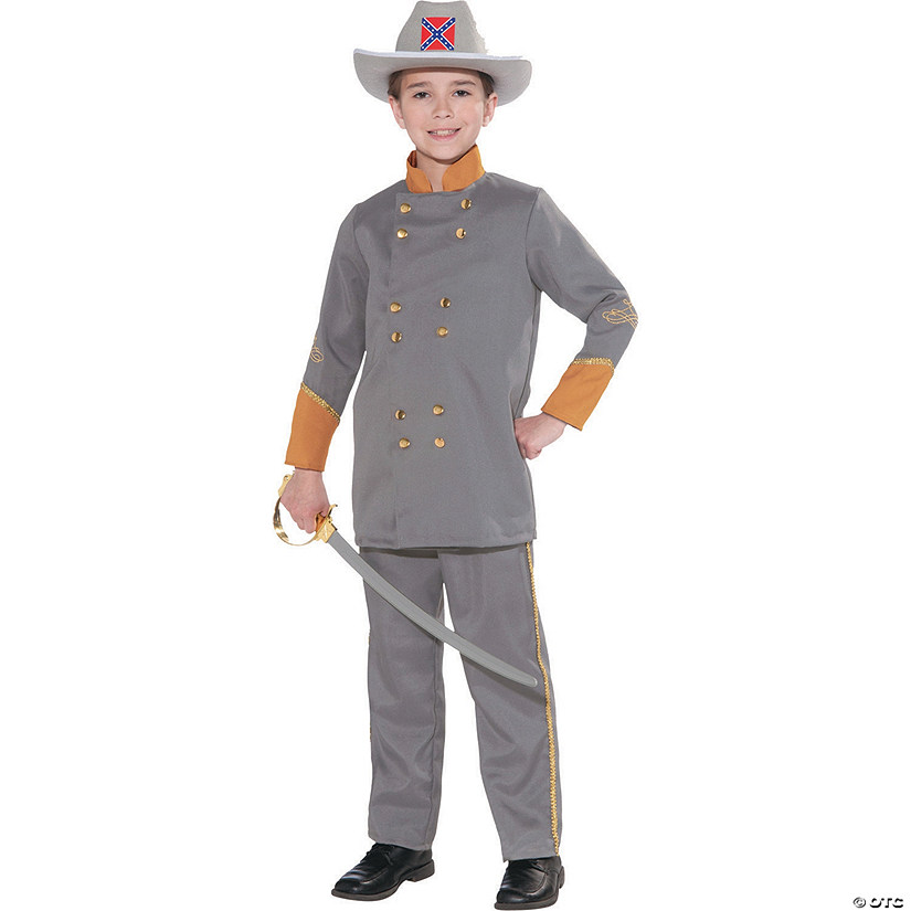 Confederate Officer Costume For Boys Image