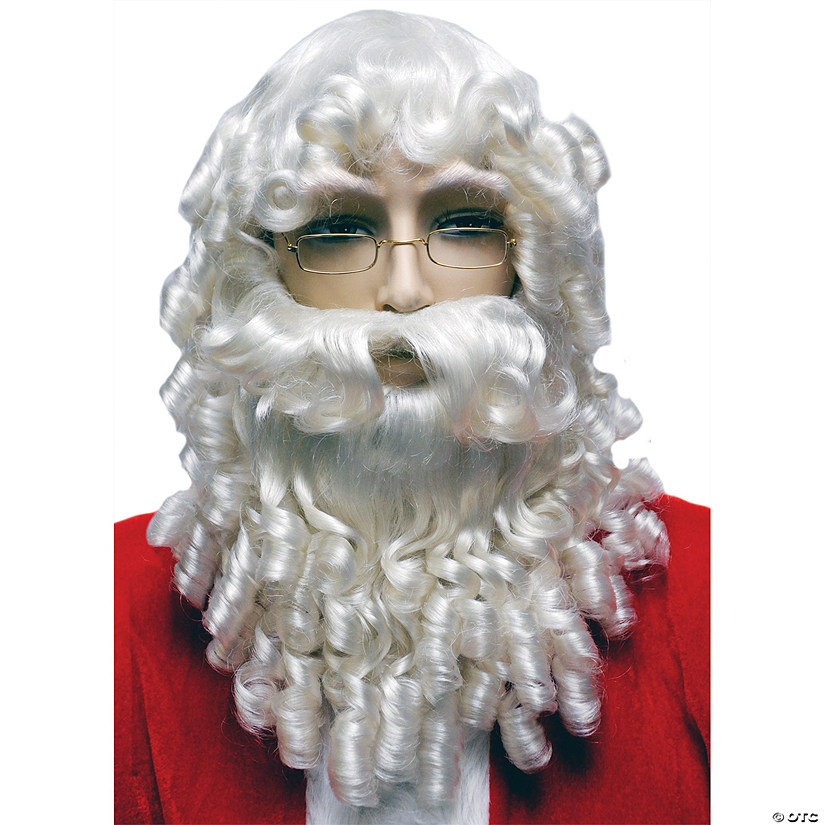 Curly Santa Wig And Beard Set Image