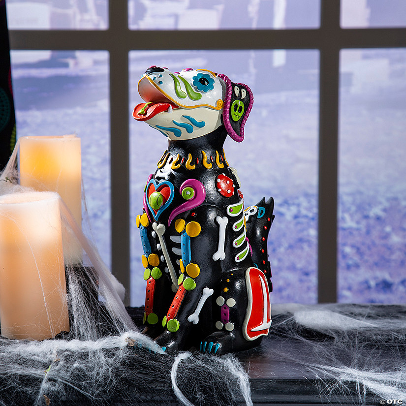 Day of the Dead Dog Halloween Decoration Image