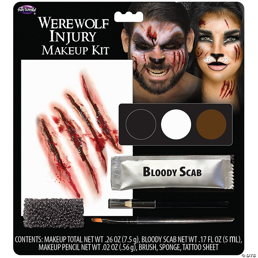 Deadly Character Werewolf Injury Makeup Kit Image