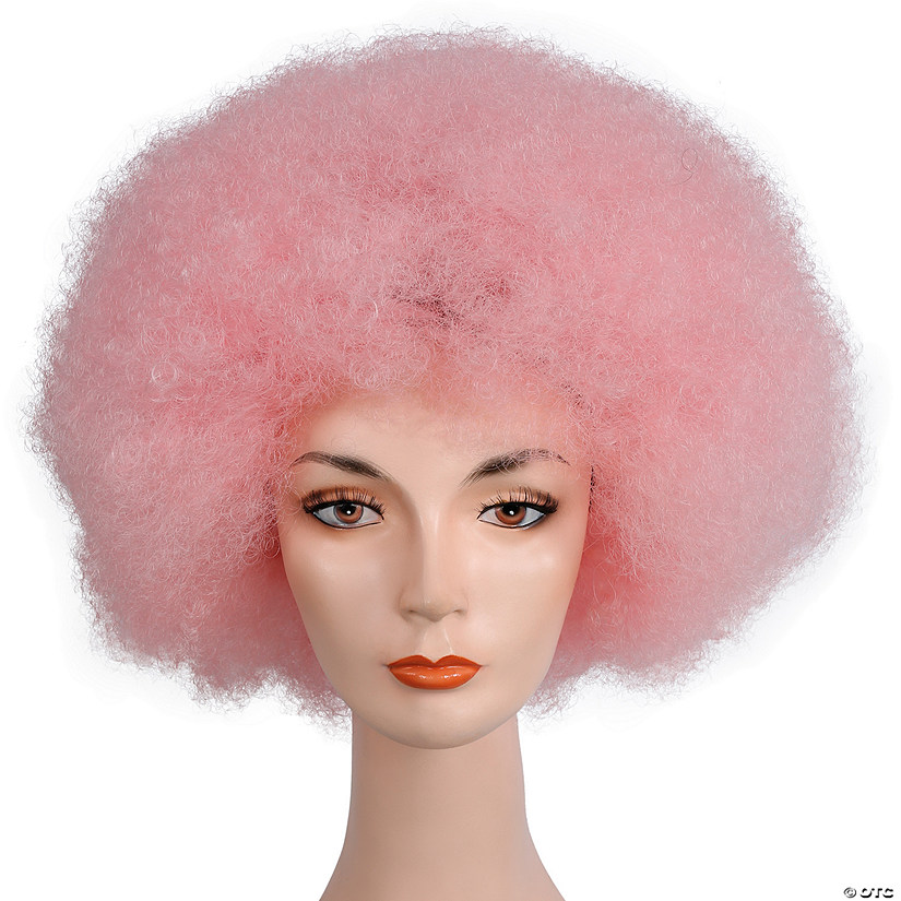 Deluxe Afro Wig, Light Pink Image