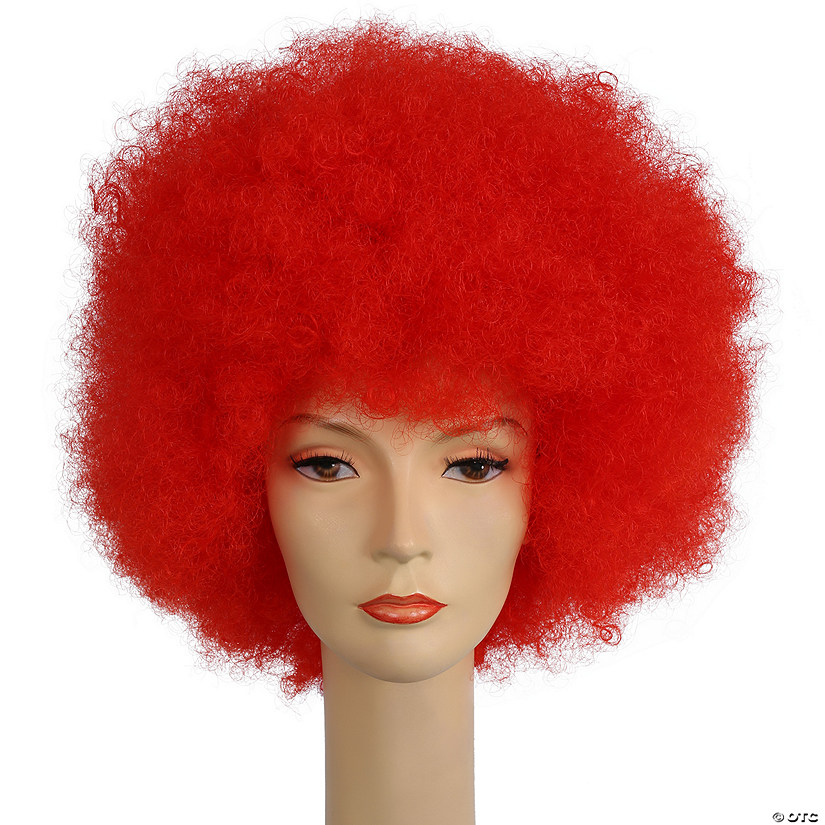 Deluxe Afro Wig, Red Image