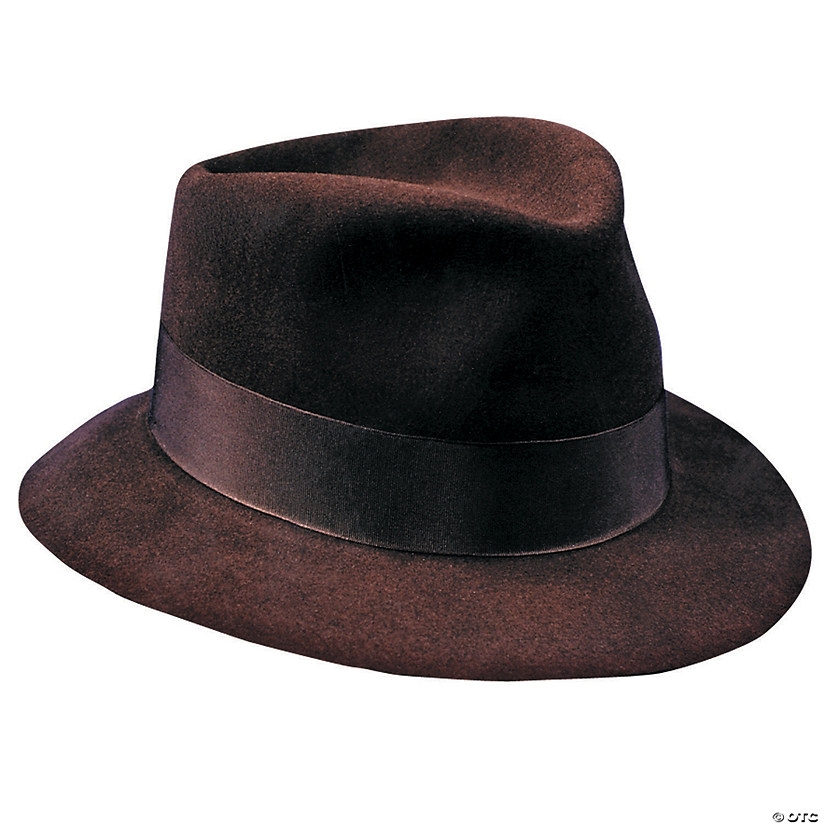 Deluxe Brown Fedora - Extra Large Image