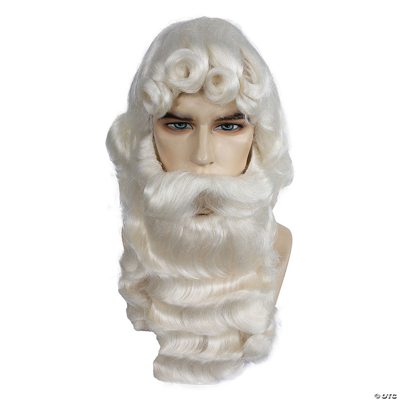 Deluxe Extra Large Santa Wig And Beard Set Image