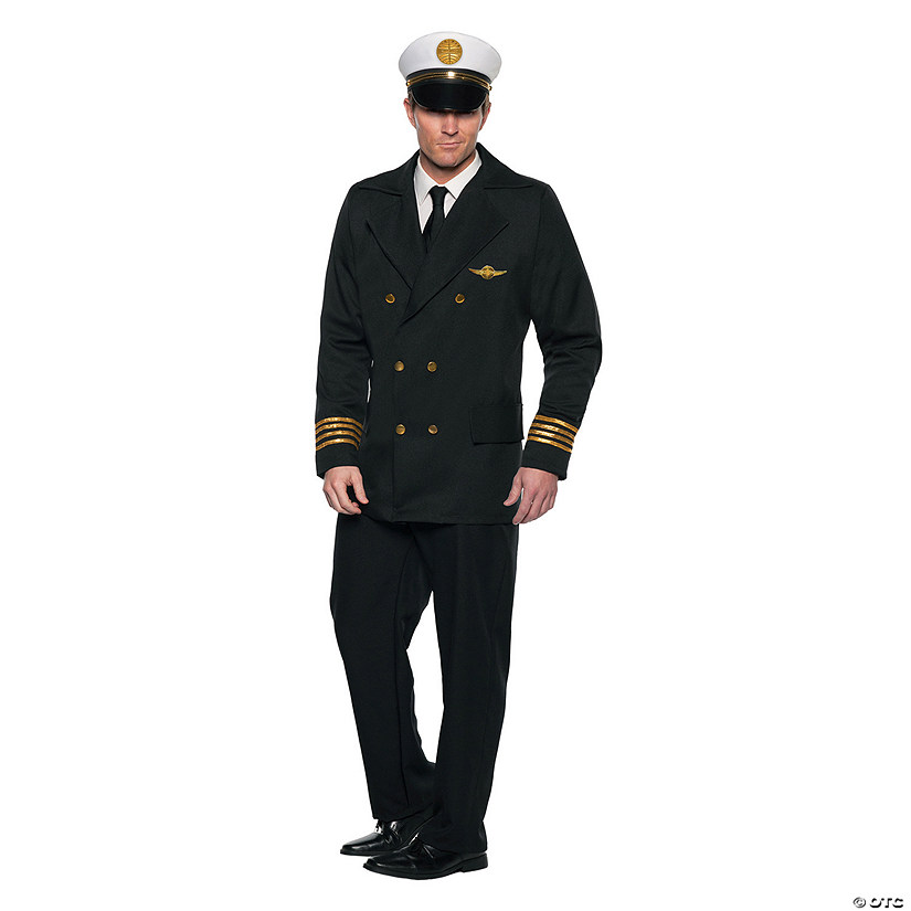 Deluxe Pan Am Air Pilot Adult Costume Image