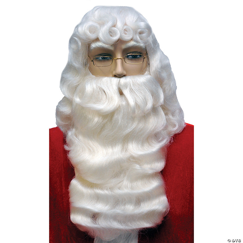 Deluxe Santa Wig And Beard Set Image