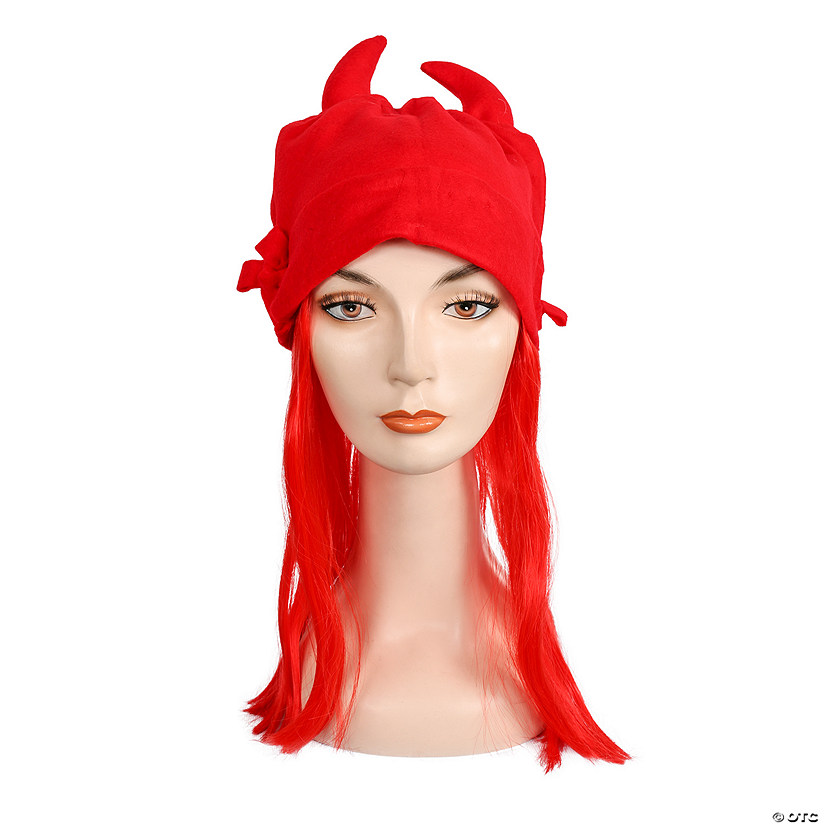 Devil Hat With Hair Image