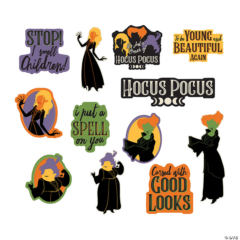 Disney's Hocus Pocus Characters & Quotes Cutouts - 12 Pc. Image