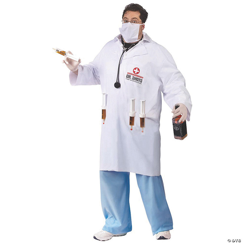 Dr. Shots Male Plus Size Adult Men&#8217;s Costume Image