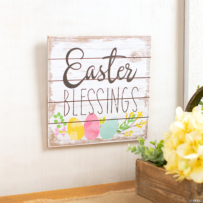 Easter Blessings Wall Sign Image