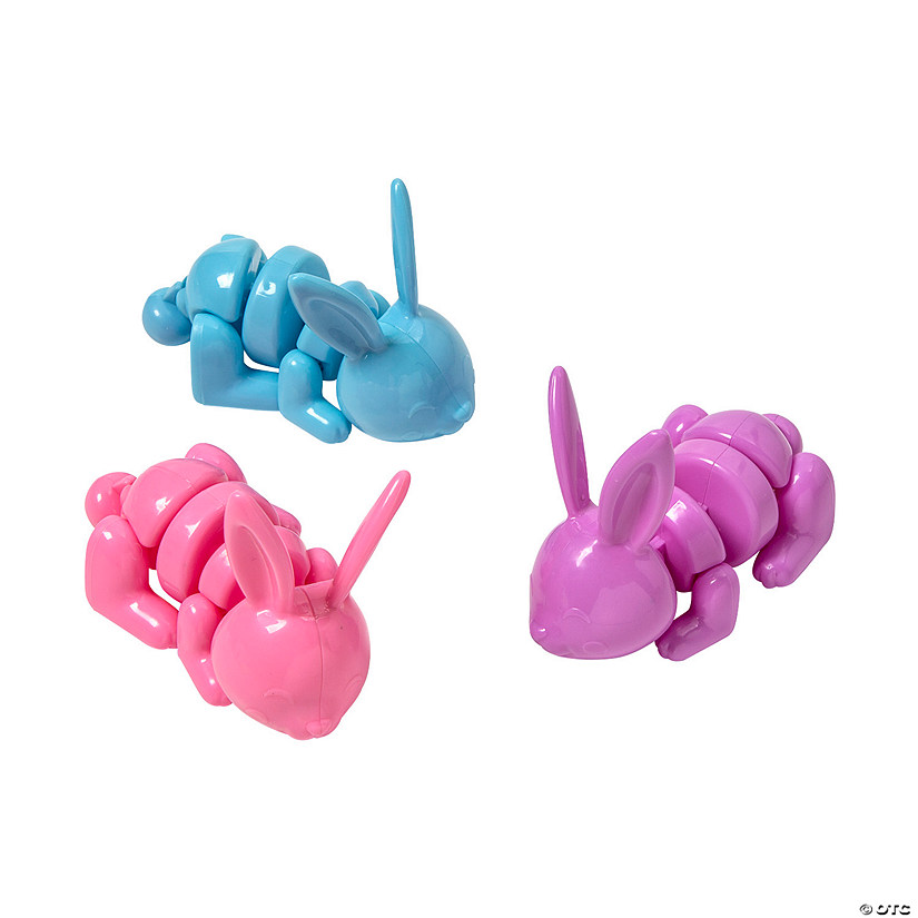 Easter Bunny Articulated Fidget Toys - 6 Pc. Image