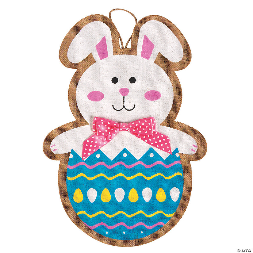 Easter Bunny Burlap Sign Image