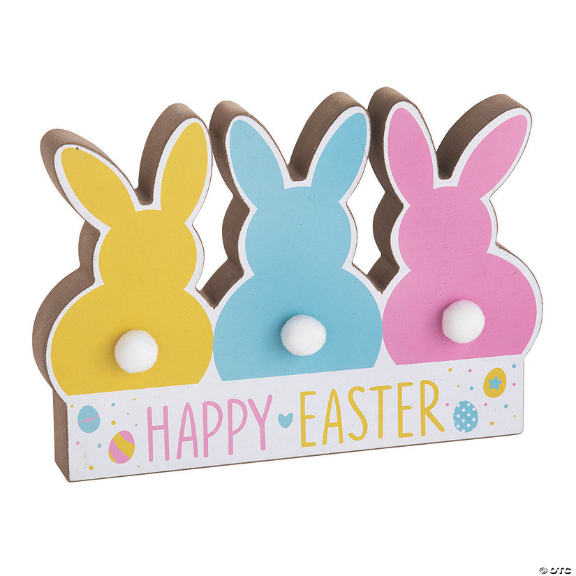 Easter Bunny Tail Tabletop Sign Image