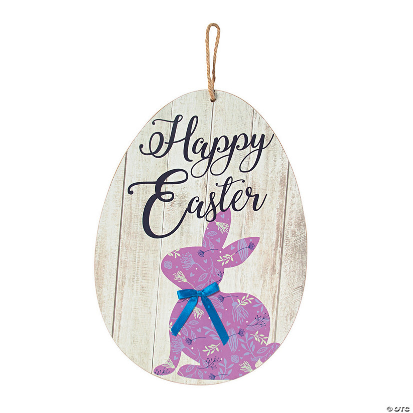 Easter Bunny Wall Sign Decoration Image
