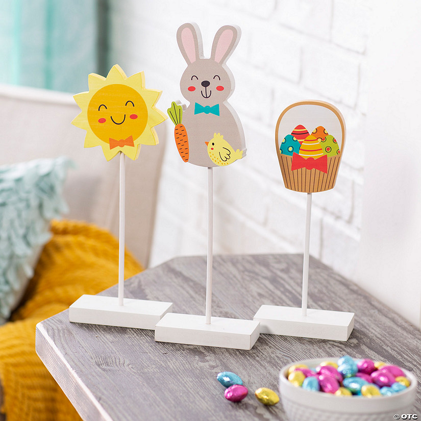 Easter Pedestal Tabletop Decorations - 3 Pc. Image