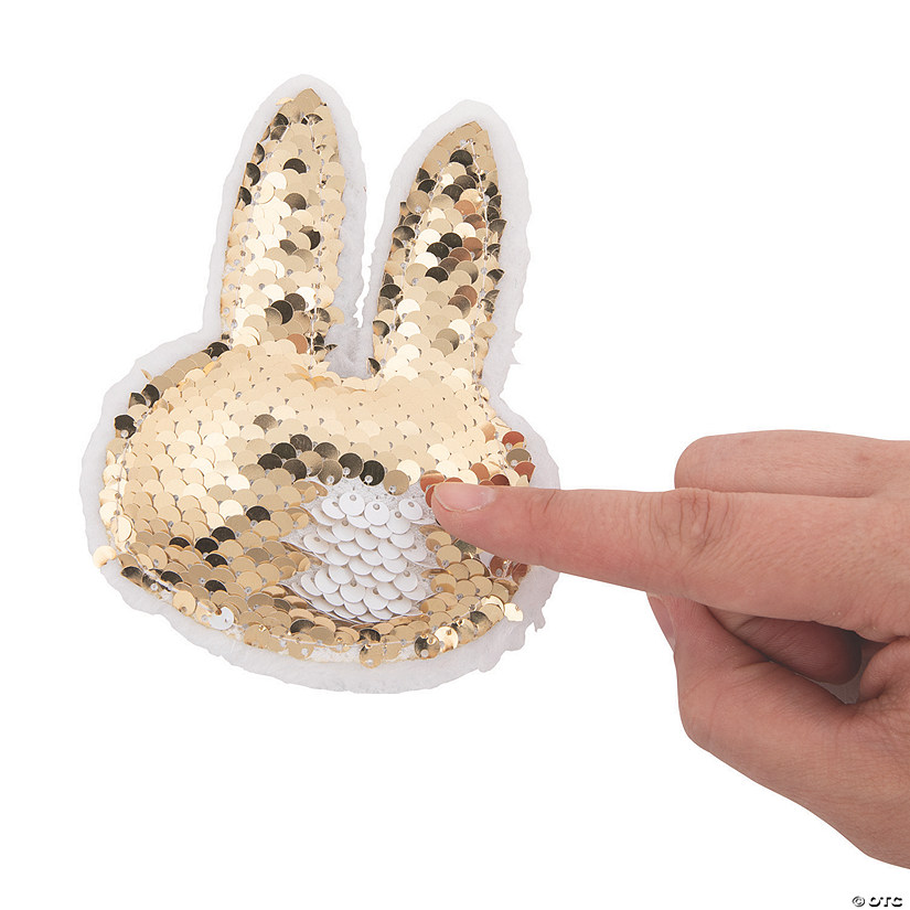 Easter Reversible Sequin Stuffed Bunnies | Halloween Express