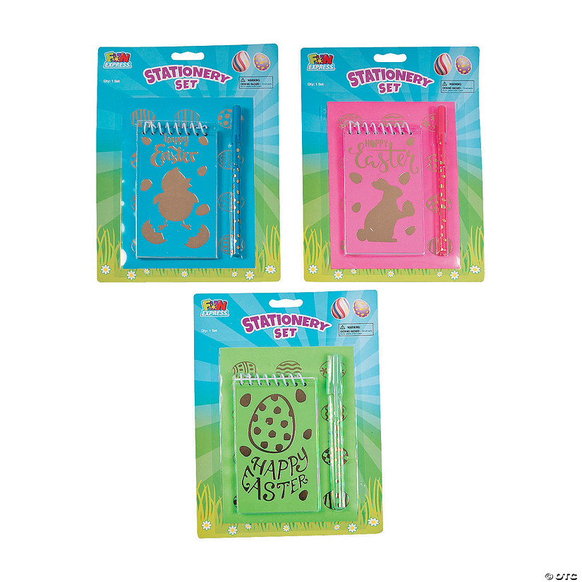 Easter Stationery Sets - 12 Pc. Image