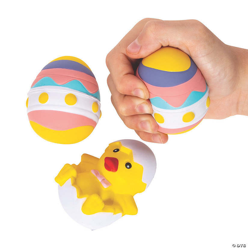 Easter Stress Toys - 12 Pc. Image