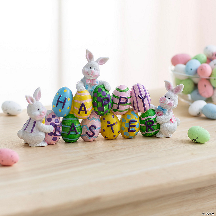 Eggs & Easter Bunnies Tabletop Decoration Image