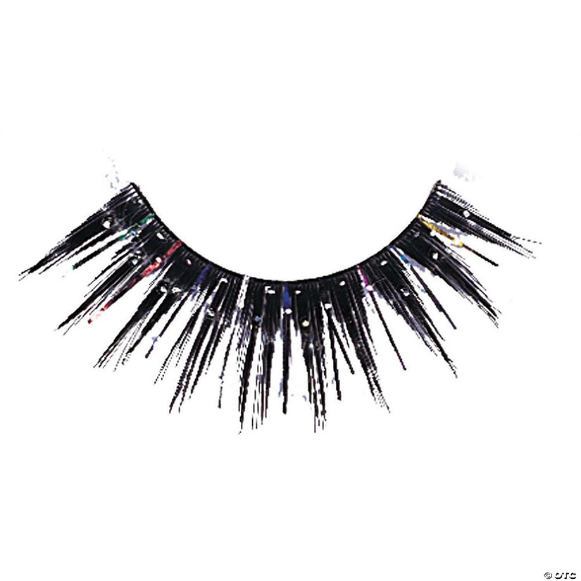 Eyelashes Black Glitter with Tinsel Image