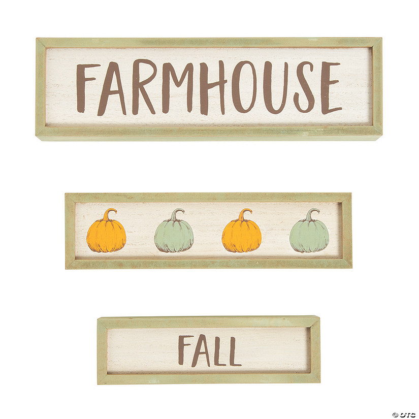 Farmhouse Fall Tabletop Blocks - 3 Pc. Image