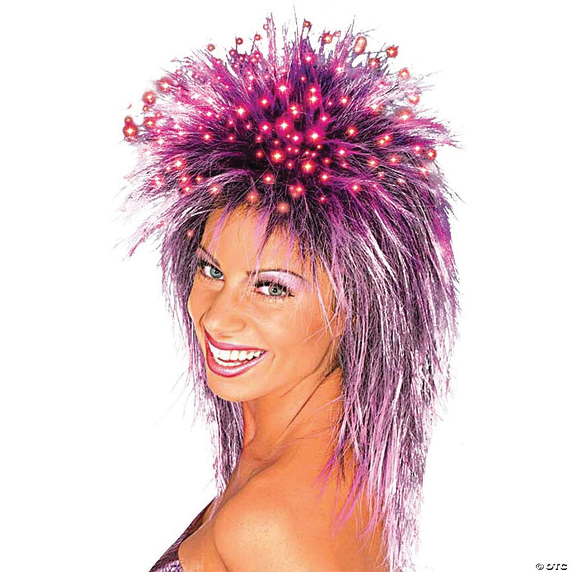Fiber Optic Wig Purple Image