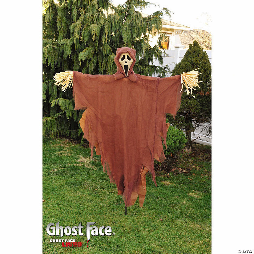 Ghost Face&amp;#174; Burlap Scarecrow Halloween Decoration Image