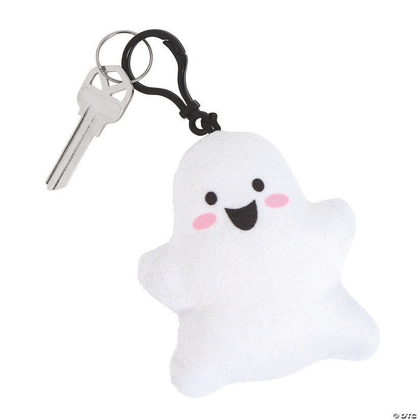 Ghost Stuffed Backpack Clip Keychains Image